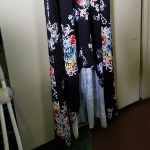 Hazel and Olive Boutique sleeveless hi lo maxi